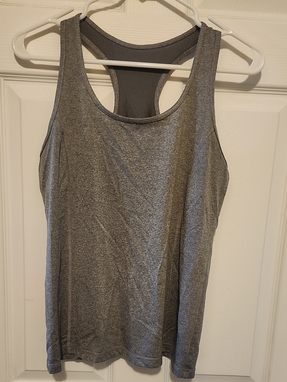 Gray Racerback Performance Tank Top - Women